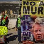 Migrantes protestan en Tijuana contra amenazas de Trump