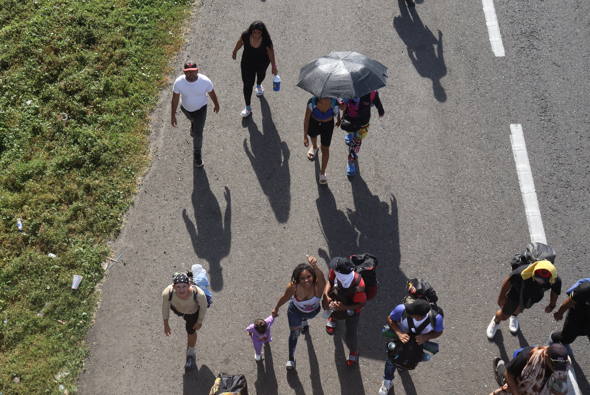 Parte novena caravana migrante desde Tapachula hacia EE.UU.